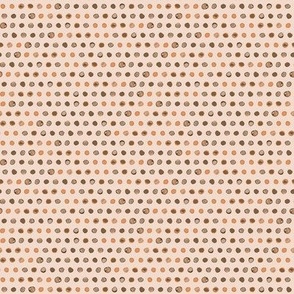 380 - Watercolour dots in soothing earth tones of donkey brown, cream and rusty orange: perfect for home decor items, crafting and apparel.