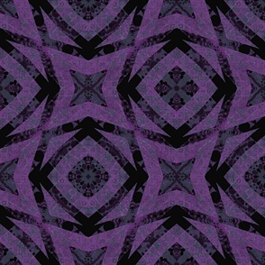 Goth Colors:  Purple Geometry  - MEDIUM 