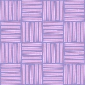 SMALL MCM Crosshatch Checker plate - lilac and cotton candy