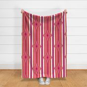 Oh Gee ! I Love Stripes vertical beige and white mix 24x24