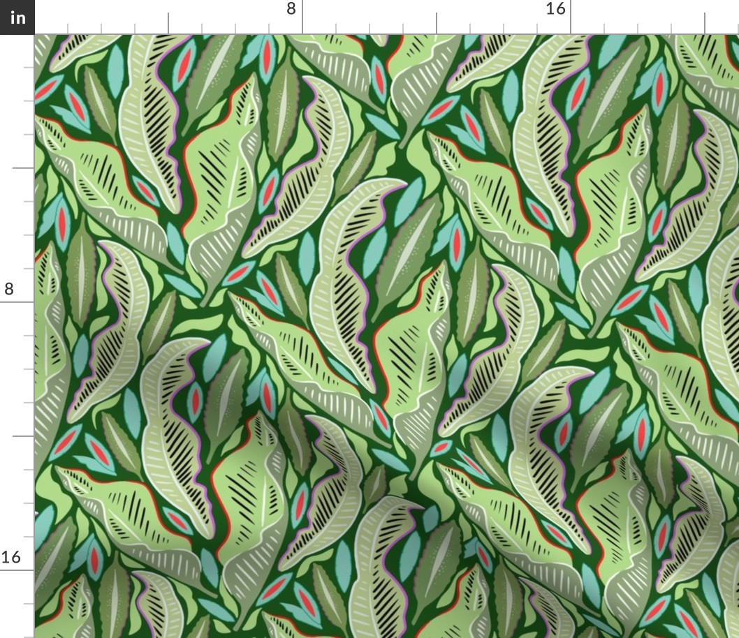 Tropical leaves