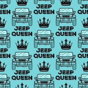 Turquoise Jeep Queen