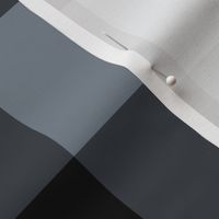 Extra Jumbo Gingham Pattern - Faded Denim and Black
