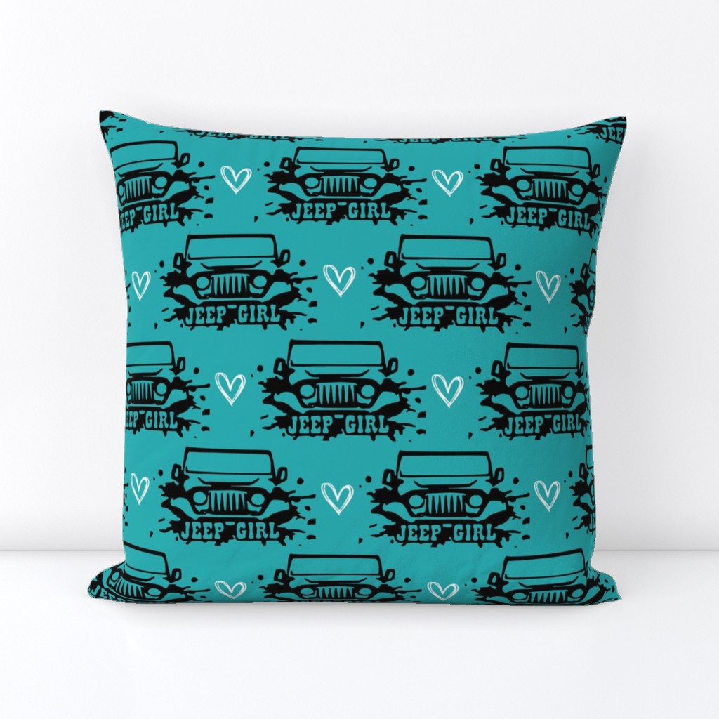 Jeep Girl Turquoise Blue