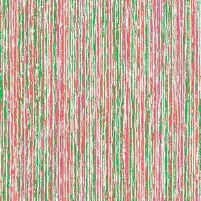 Natural Texture Stripes Red Green Pink and White Coral Red EC5E57 Grass Green 44BF58 Peony Pink Magenta BF6493 Natural White FEFDF4 Fresh Modern Abstract Geometric