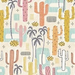 Cacti of Palm Springs wallpaper - small scale