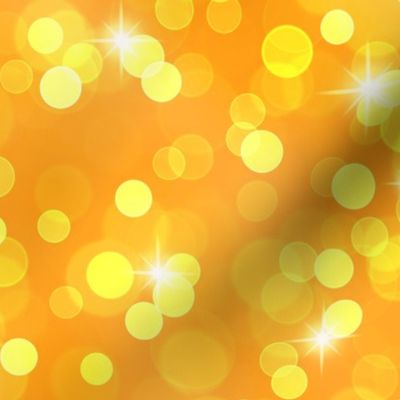 Large Sparkly Bokeh Pattern - Radiant Yellow Color