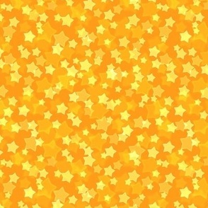 Small Starry Bokeh Pattern - Radiant Yellow Color