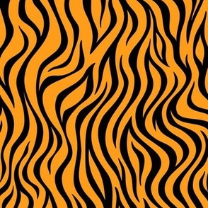 Zebra Stripe Pattern - Radiant Yellow and Black