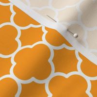 Quatrefoil Pattern - Radiant Yellow and White