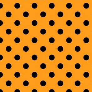 Polka Dot Pattern - Radiant Yellow and Black