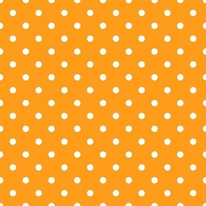 Small Polka Dot Pattern - Radiant Yellow and White
