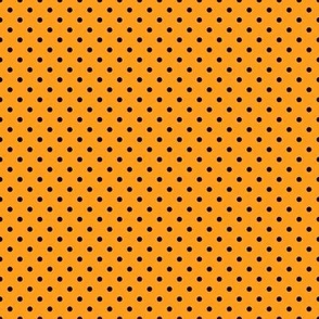 Tiny Polka Dot Pattern - Radiant Yellow and Black
