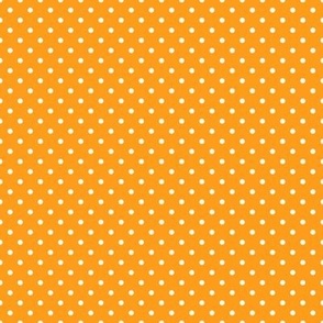 Tiny Polka Dot Pattern - Radiant Yellow and White