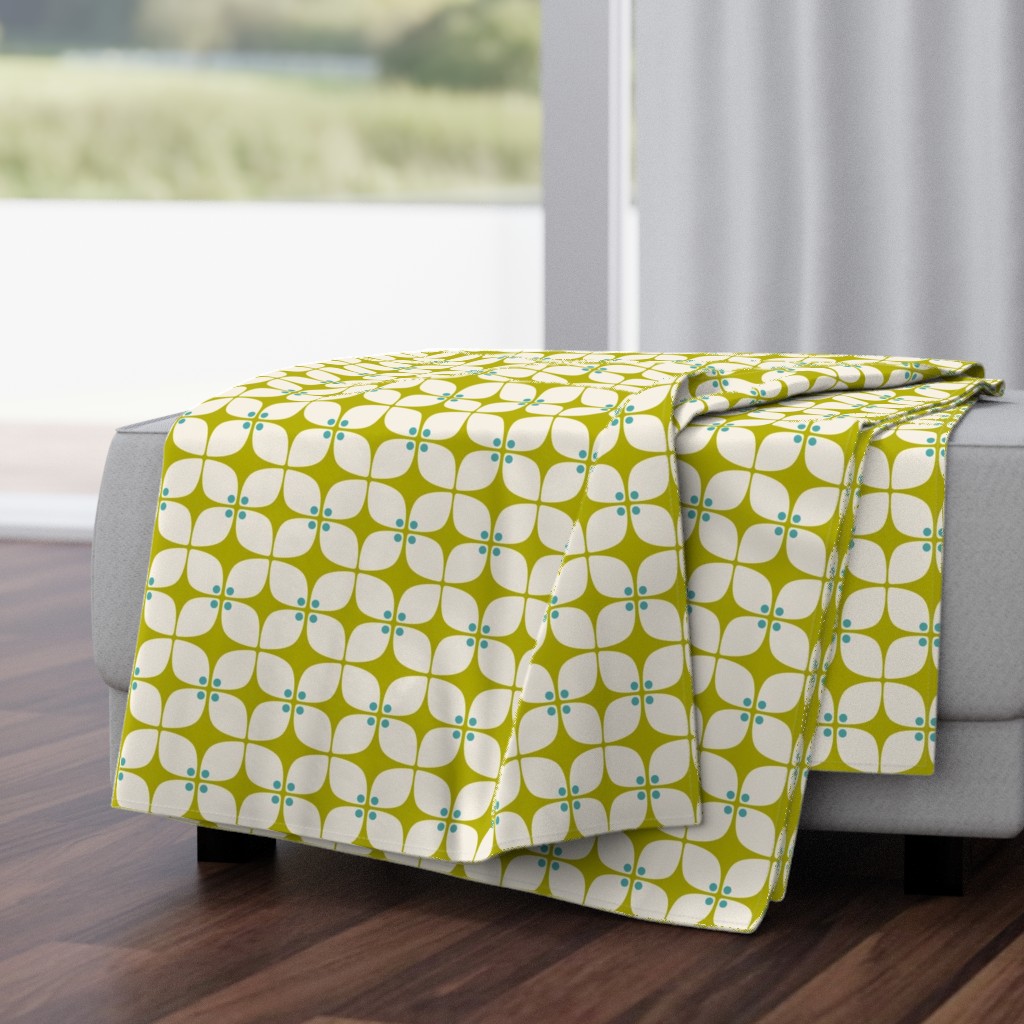 Square Chartreuse Mod Petit