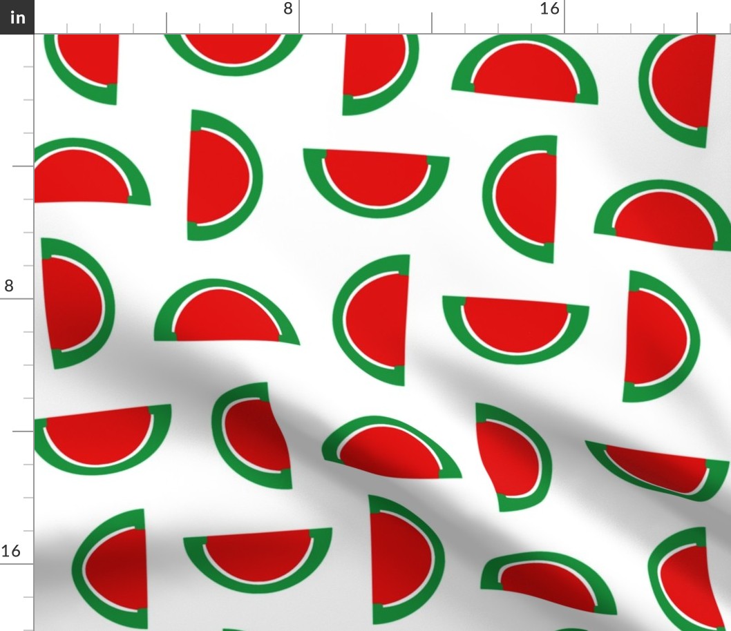 Strawberry Red and Green Jelly Candy Fruit Slices on White