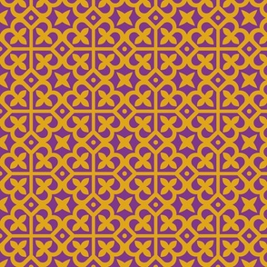 Geometric Pattern: Fleur-de-lis: Pansy
