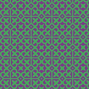 Geometric Pattern: Fleur-de-lis: Iris