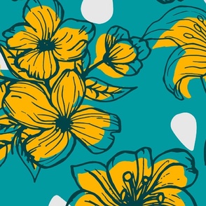 Hibiscus, Tropical ,exotic ,flowers,Hawaii summer pattern 