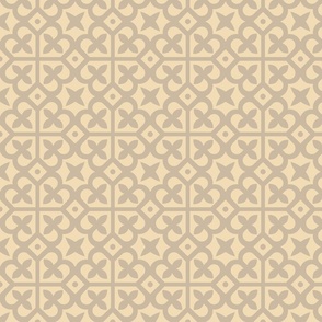 Geometric Pattern: Fleur-de-lis: Parchment