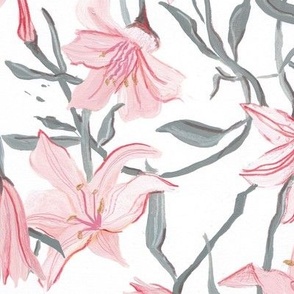 Pink and Grey Lily {xlarge}