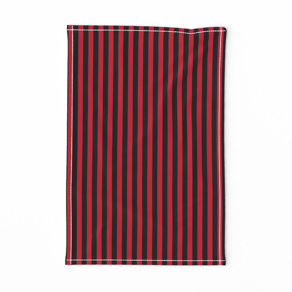 black and red 1/2 inch stripe