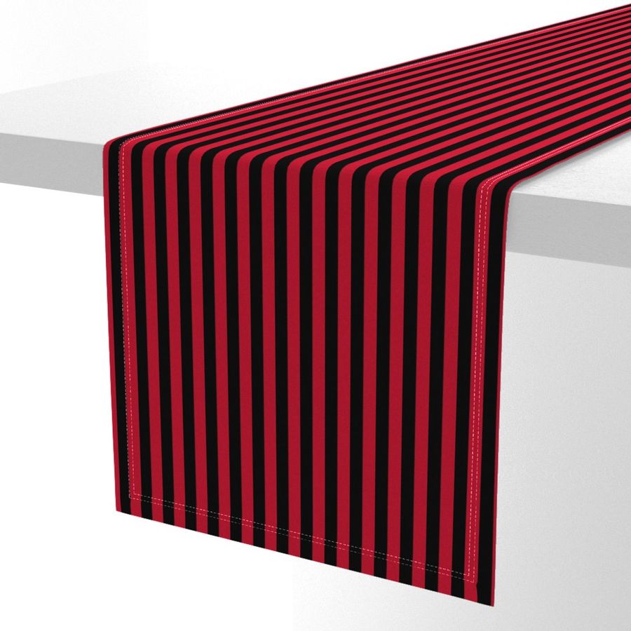 black and red 1/2 inch stripe