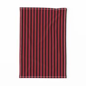 black and red 1/2 inch stripe