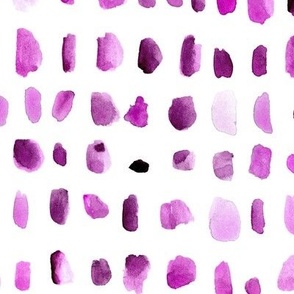 Plum brush strokes collection - watercolor violet spots - painted dots confetti - abstract brushstrokes a779-3