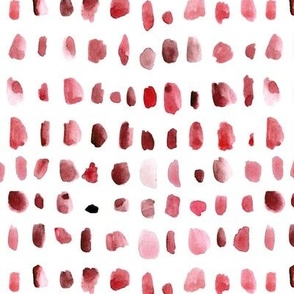 Terracotta brush strokes collection - watercolor spots - painted dots confetti - abstract brushstrokes a779-4