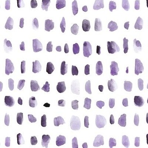 Amethyst brush strokes collection - watercolor spots - painted dots confetti - abstract brushstrokes a779-14