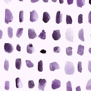 Amethyst brush strokes collection - watercolor spots - painted dots confetti - abstract brushstrokes a779-18