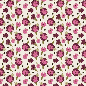 Gilded Floral Plum Large Scale