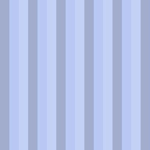 Half Inch - Pastel Grey Blue Winter Stripes