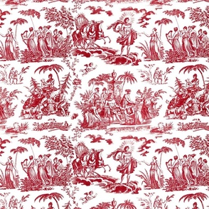 French Toile Fabric Fabric, Wallpaper and Home Decor | Spoonflower