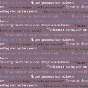 Pride and Prejudice quotes mauve