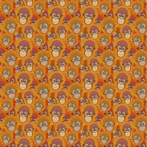 Orangutan faces 