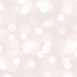 Large Sparkly Bokeh Pattern - Eggshell White Color