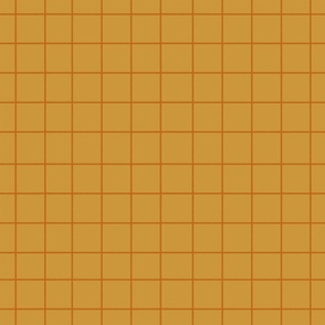 Hand-drawn Checkered orange