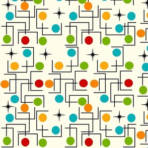 Mid-Century Colorful Grid