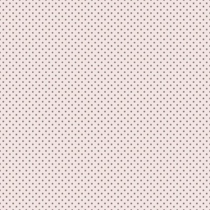 Micro Polka Dot Pattern - Eggshell White and Cinnamon Bronze
