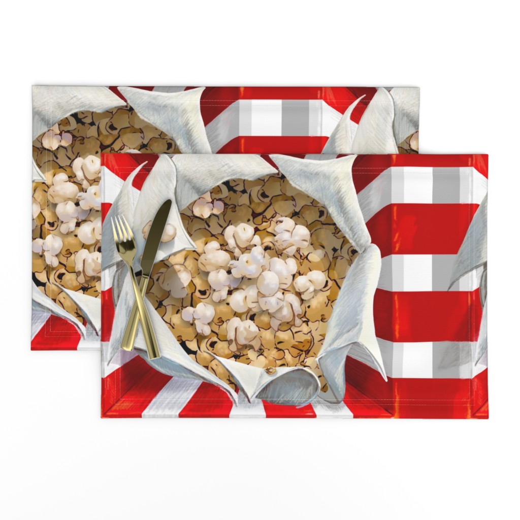 18” Square Trompe-L’Oeil Movie Popcorn Panel