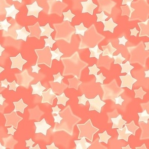 Starry Bokeh Pattern - Coral Color