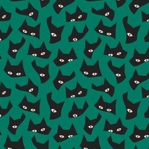 Peek-a-boo cats green small scale