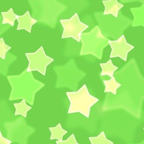 Large Starry Bokeh Pattern - Malachite Color