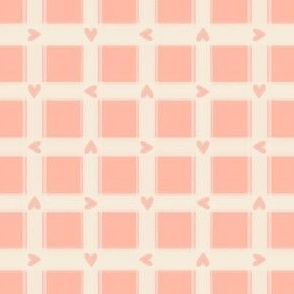 light pink valentine checkers
