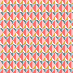 pink gray retro triangles - smalle