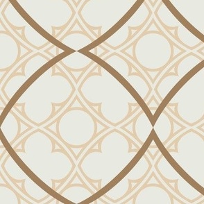 gothic window raster with trellis neutral graphic 1 large brown