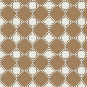 minimal pattern with diamonds and dots brown Neutral graphic 10 