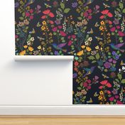 Hummingbirds and Bees {Jewelled Black 6E}